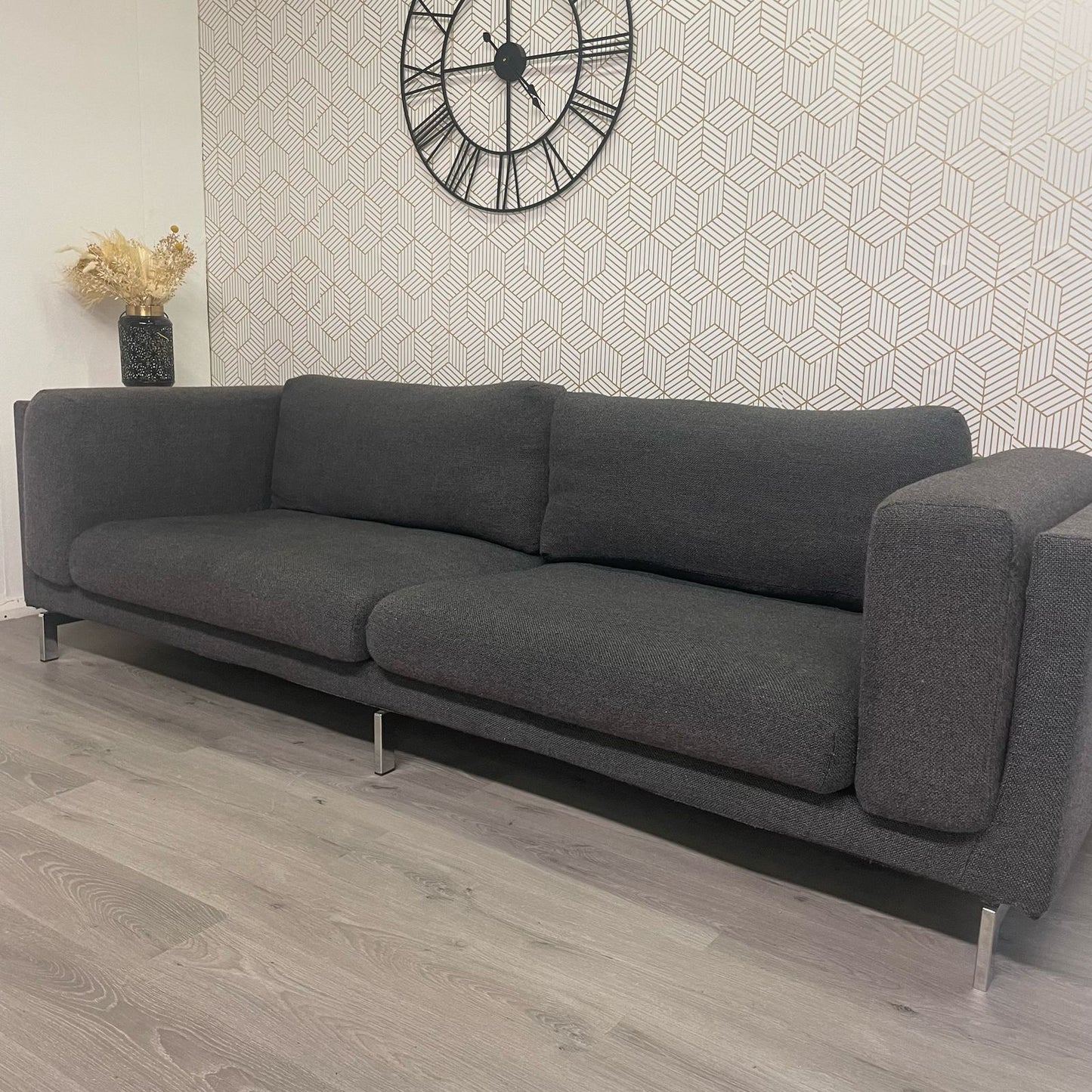 Canapé IKEA Nockeby 4 places – Gris foncé