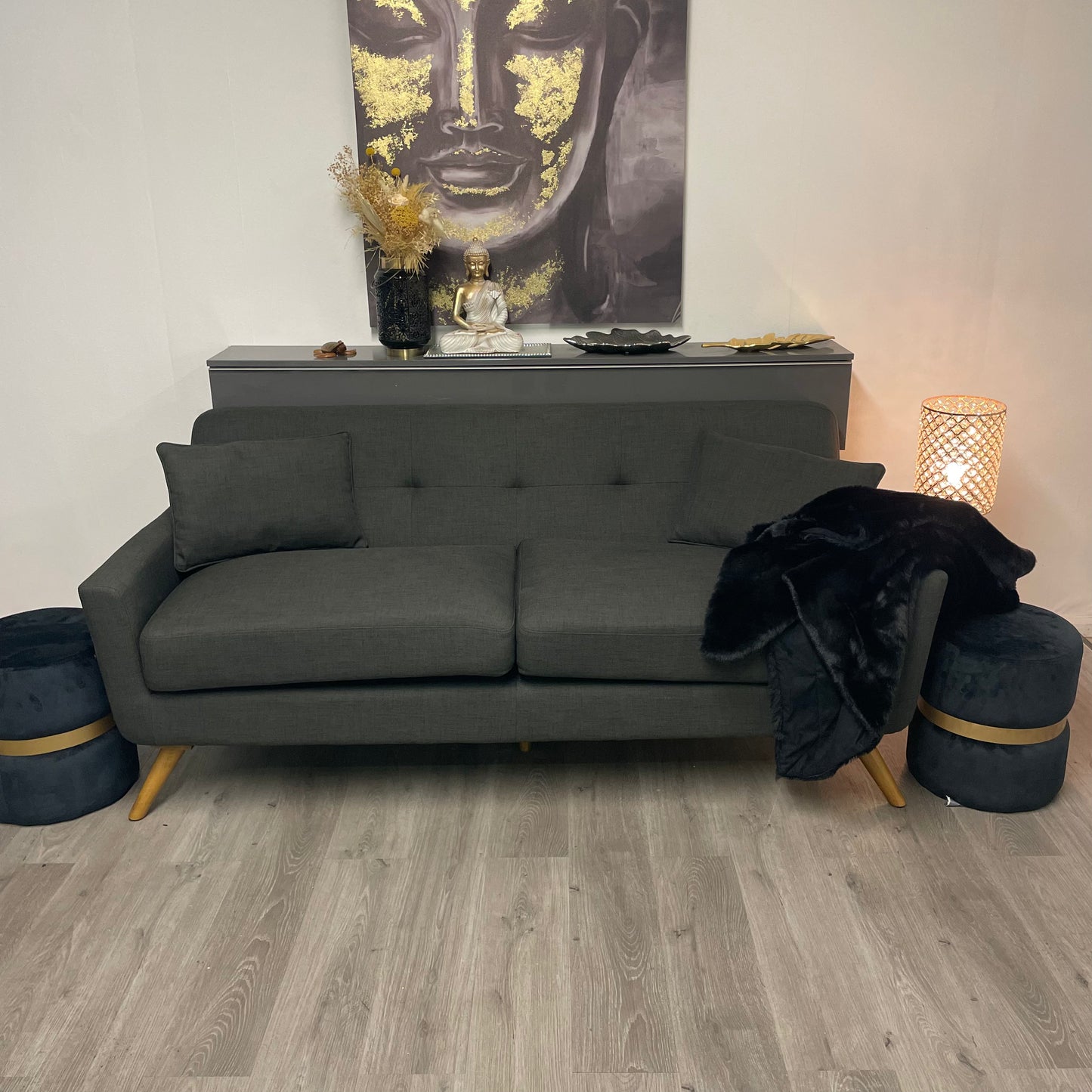 Canapé marron style Victor