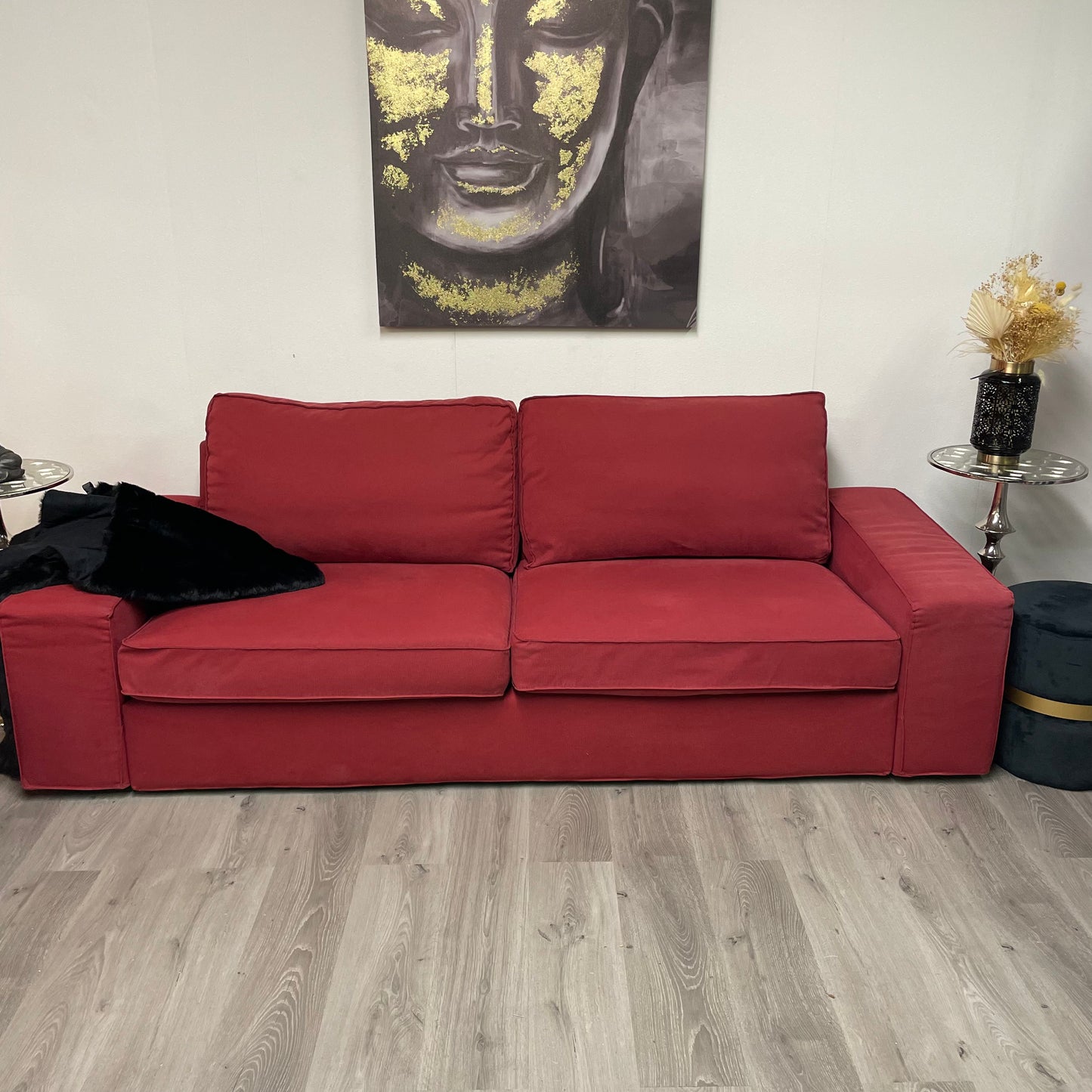 Canapé rouge vin - Élégance et confort- Ikea kivik