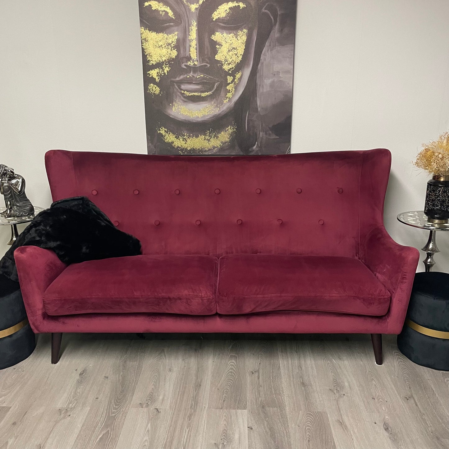 Canapé de style vintage avec touche moderne