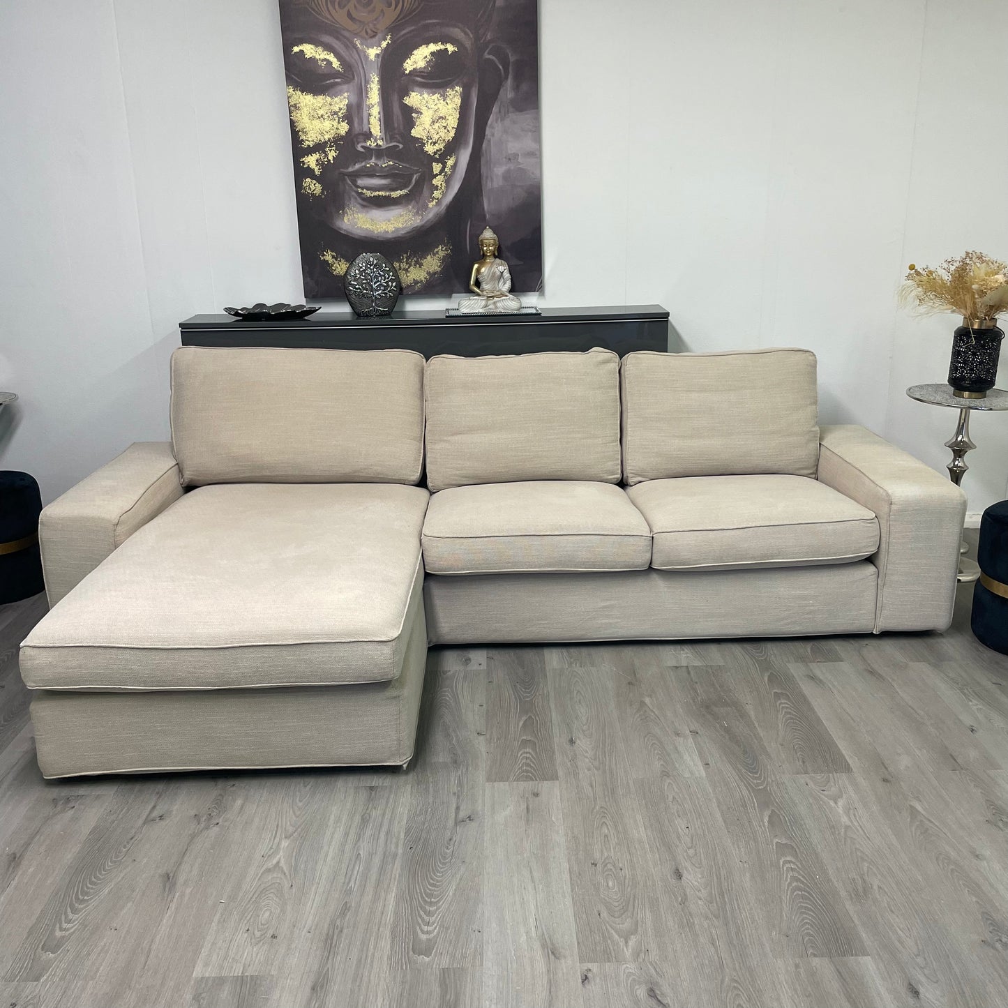 Canapé sectionnel Ikea Kivik beige