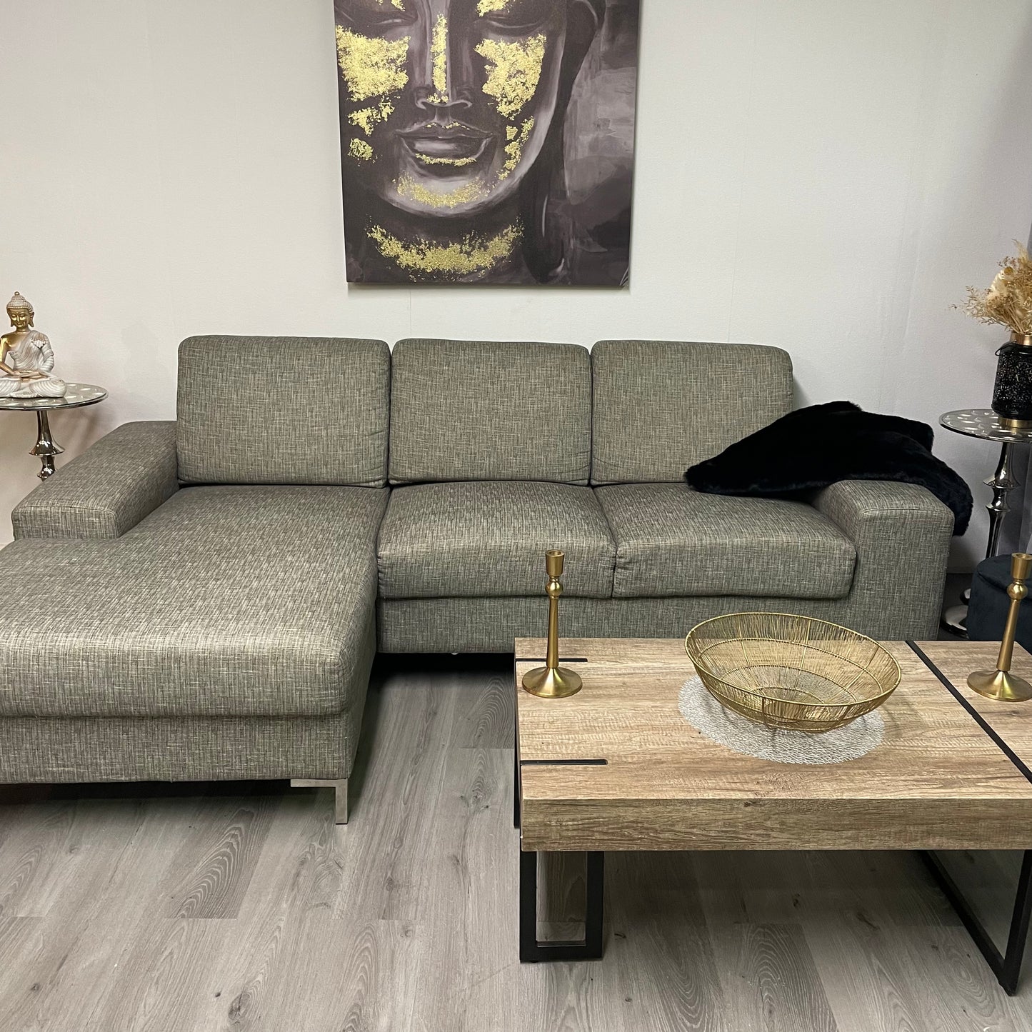 Gray sectional sofa