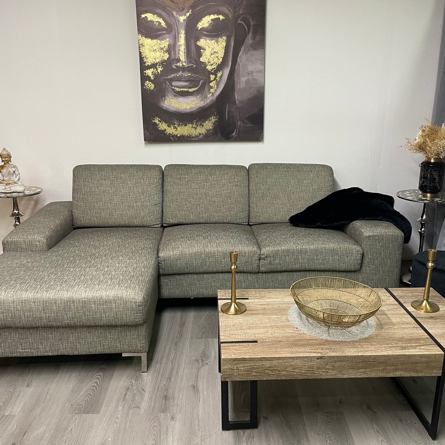 Gray sectional sofa