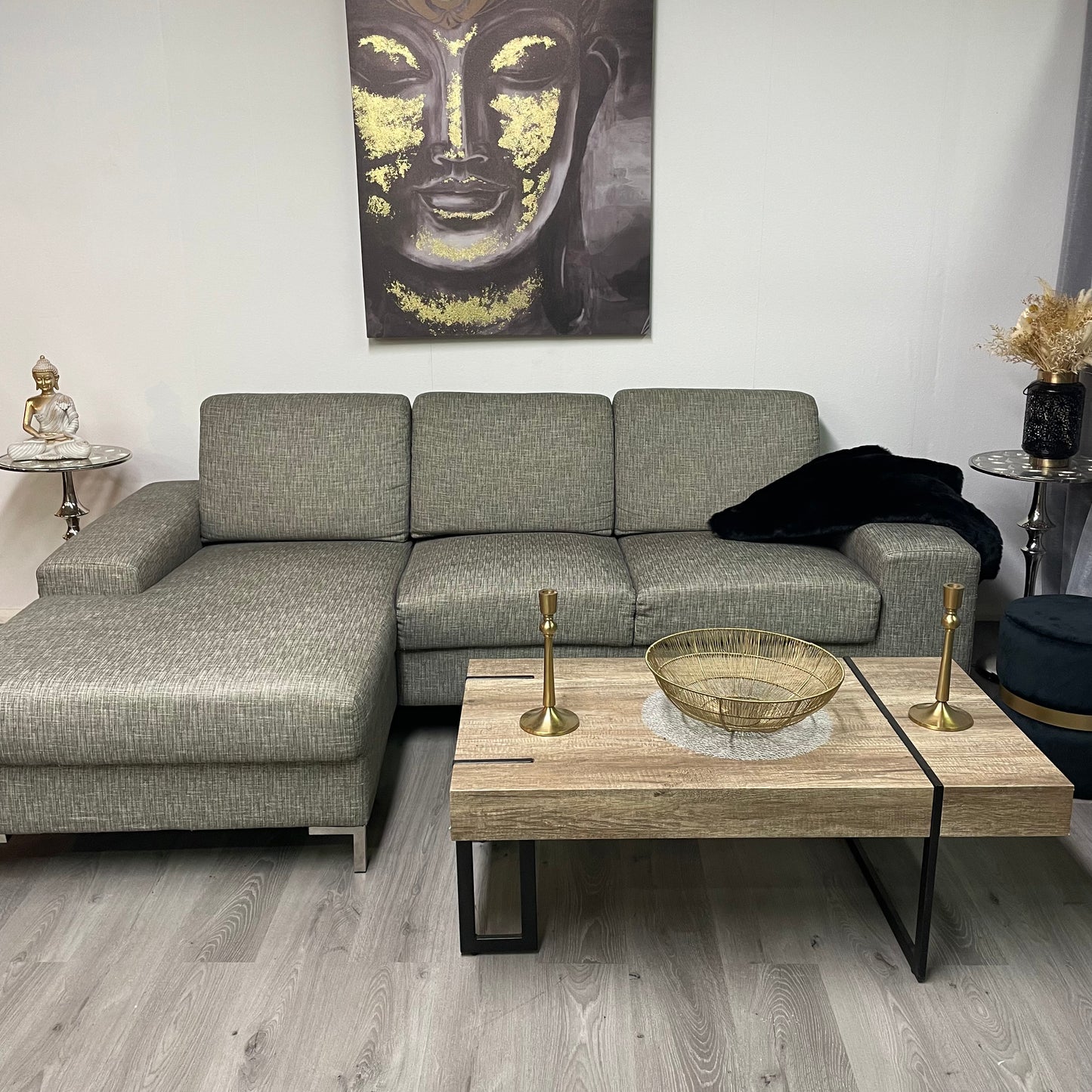 Gray sectional sofa