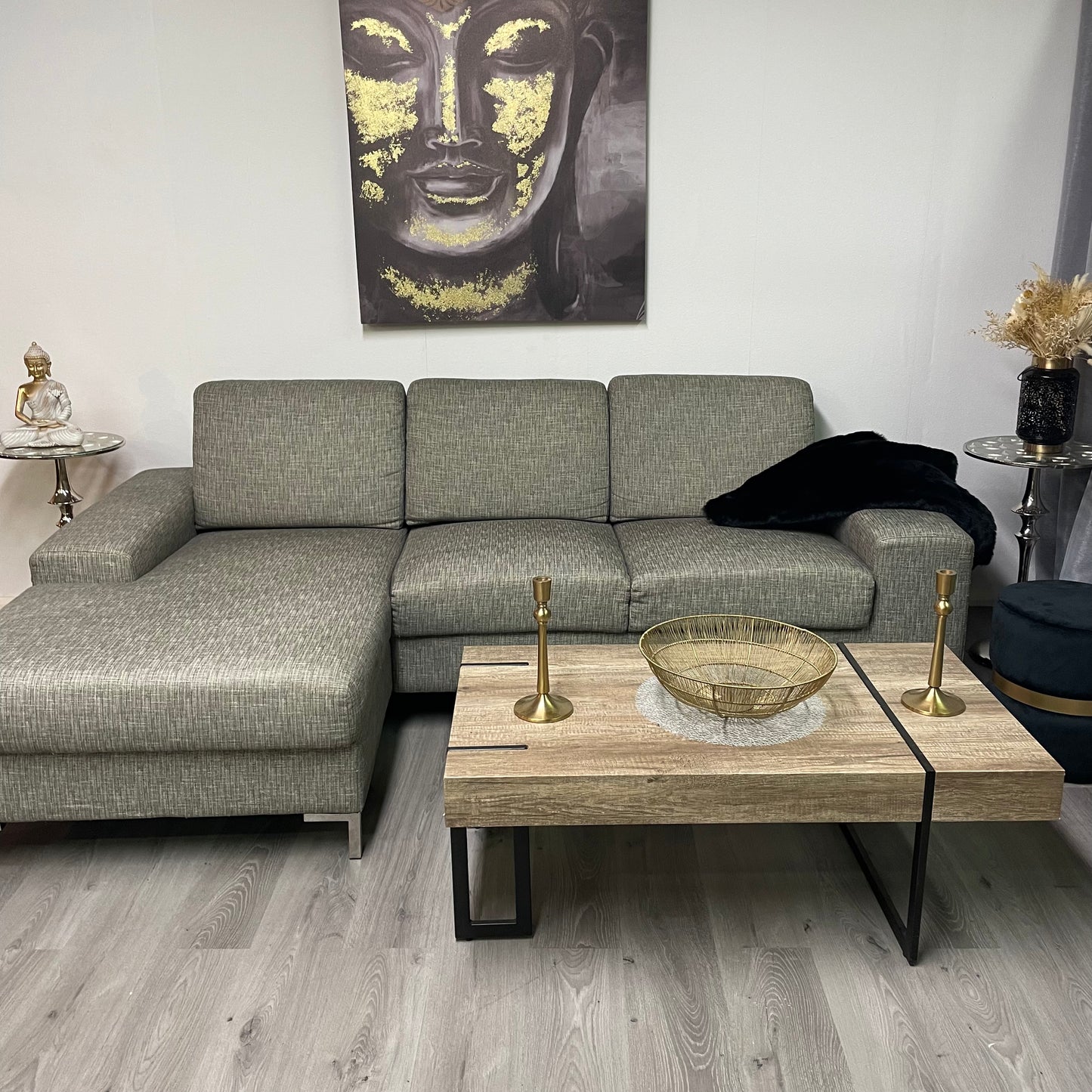 Gray sectional sofa