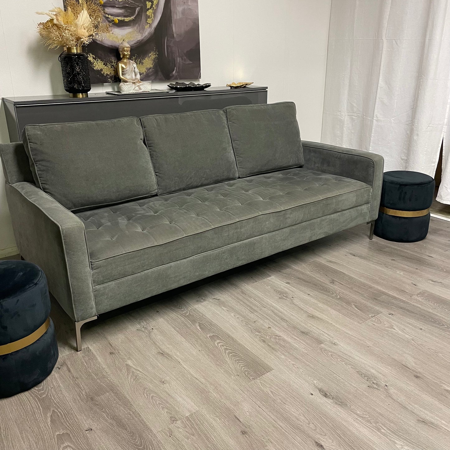 Velvet sofa