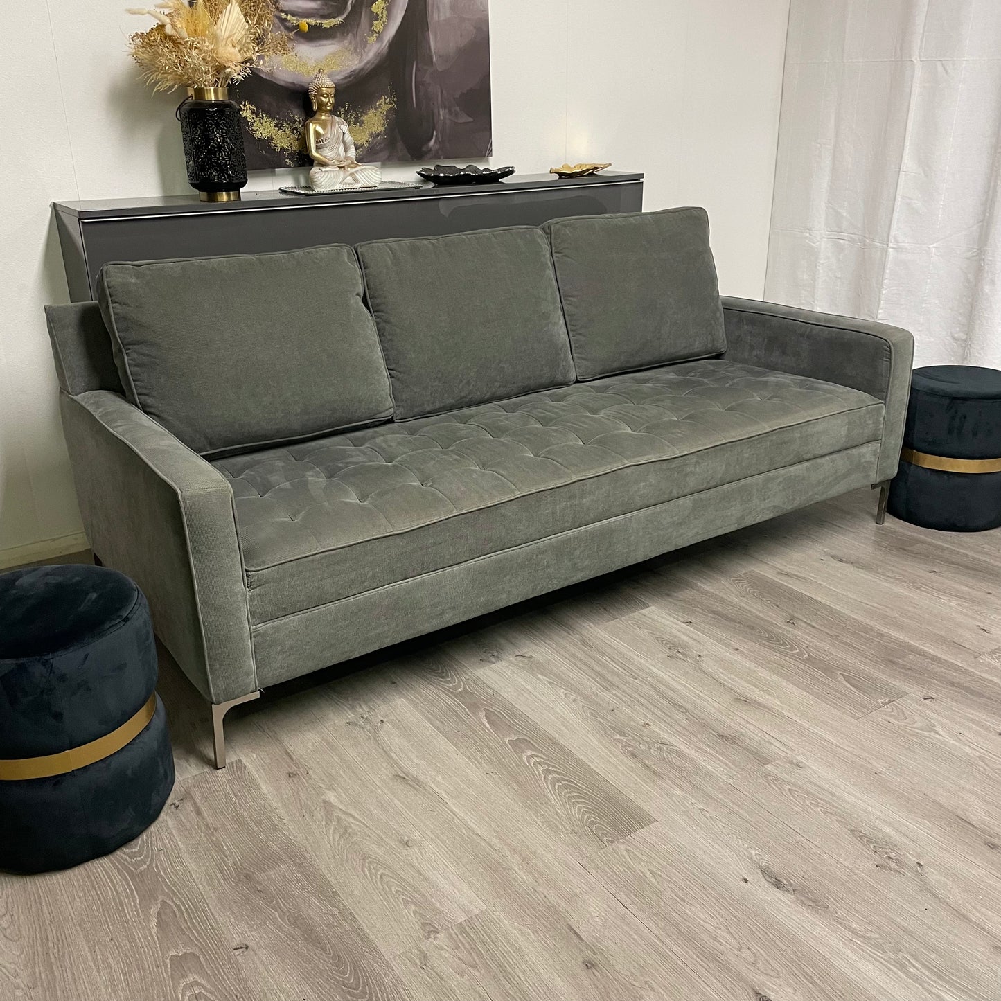 Velvet sofa