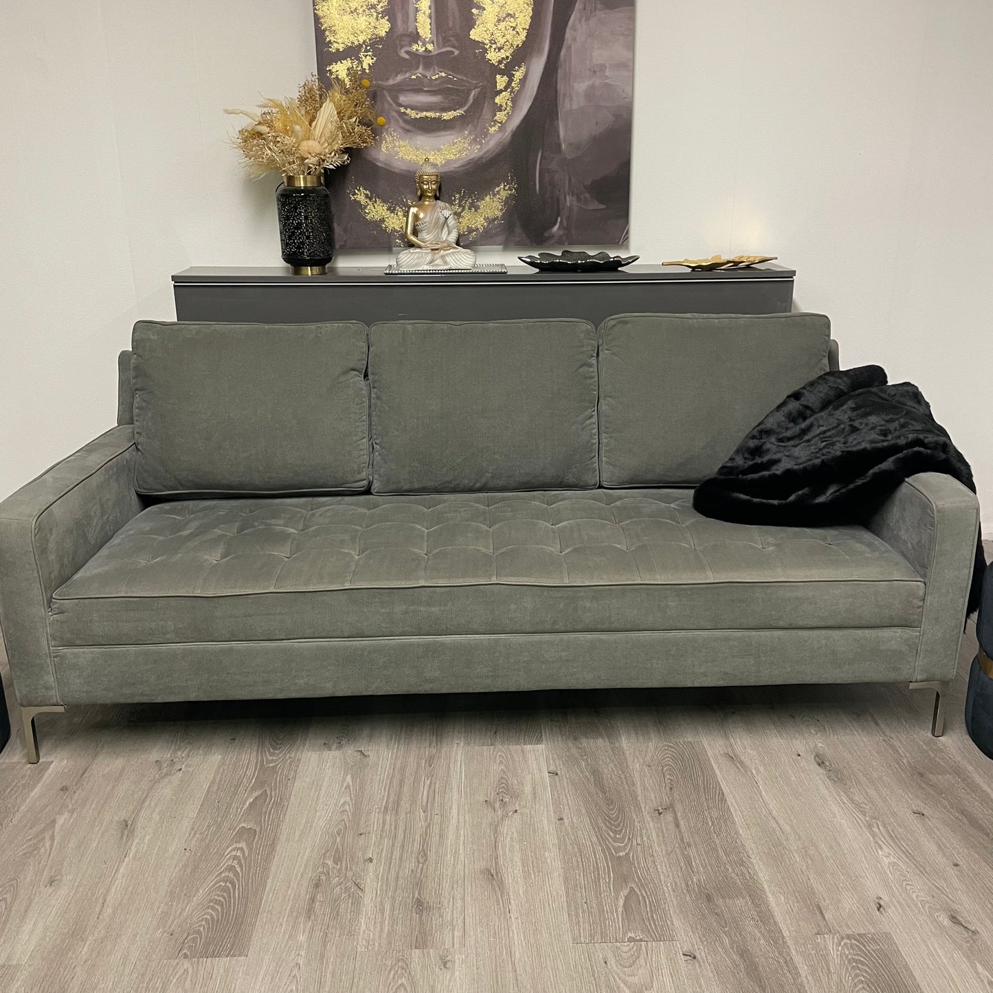 Velvet sofa