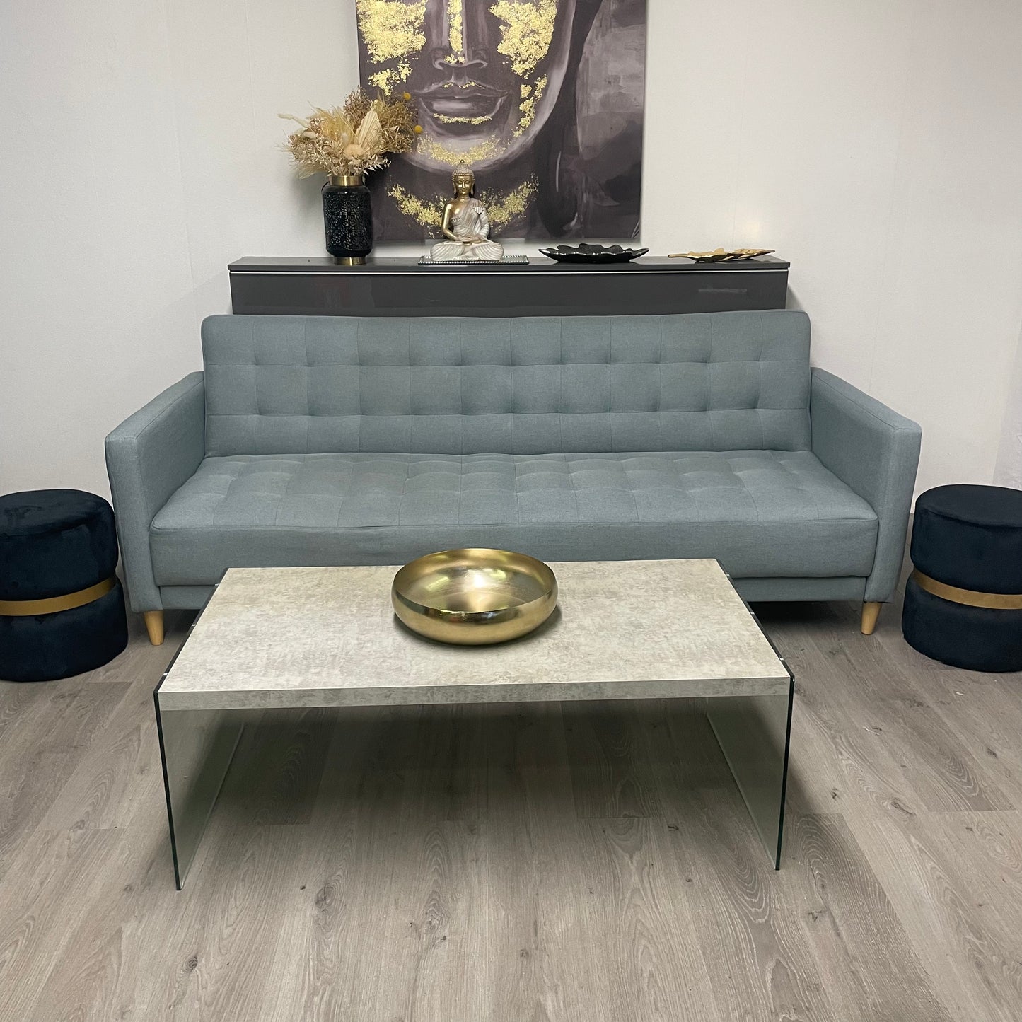 Canapé Clik Clak Gris Bleu