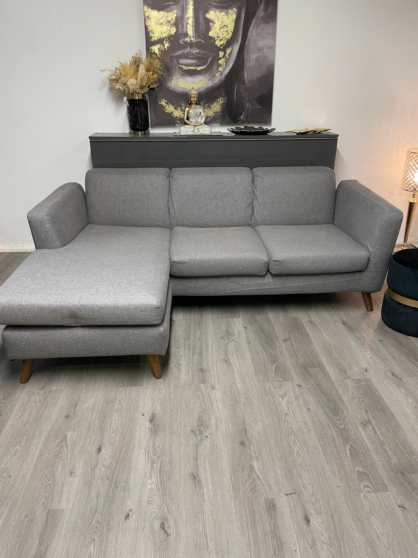 Sectionnel gris réversible linea natura