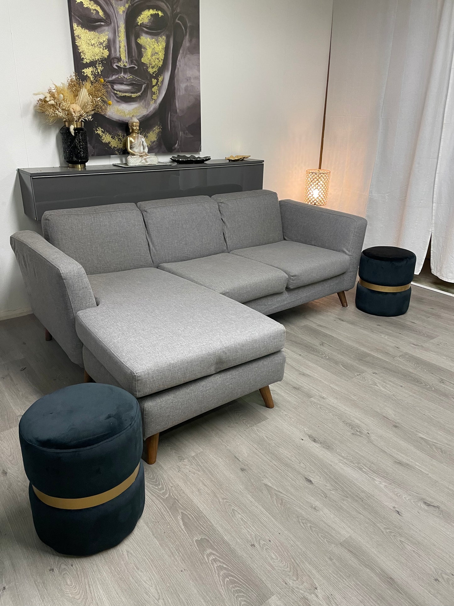 Sectionnel gris réversible linea natura