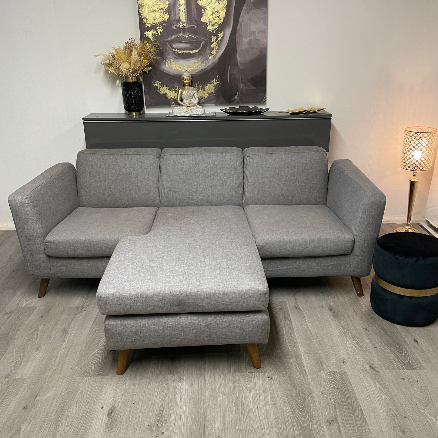 Sectionnel gris réversible linea natura