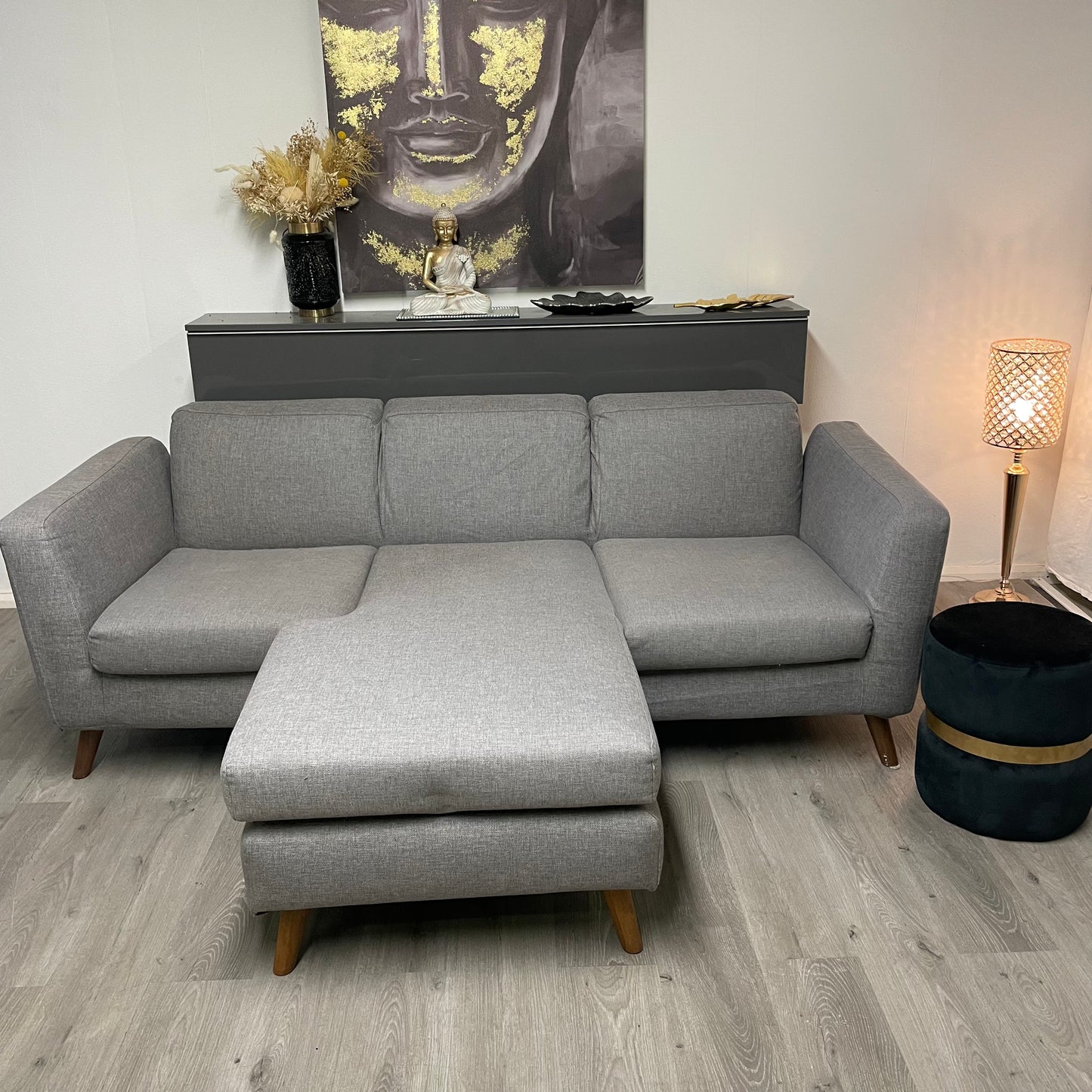 Sectionnel gris réversible linea natura