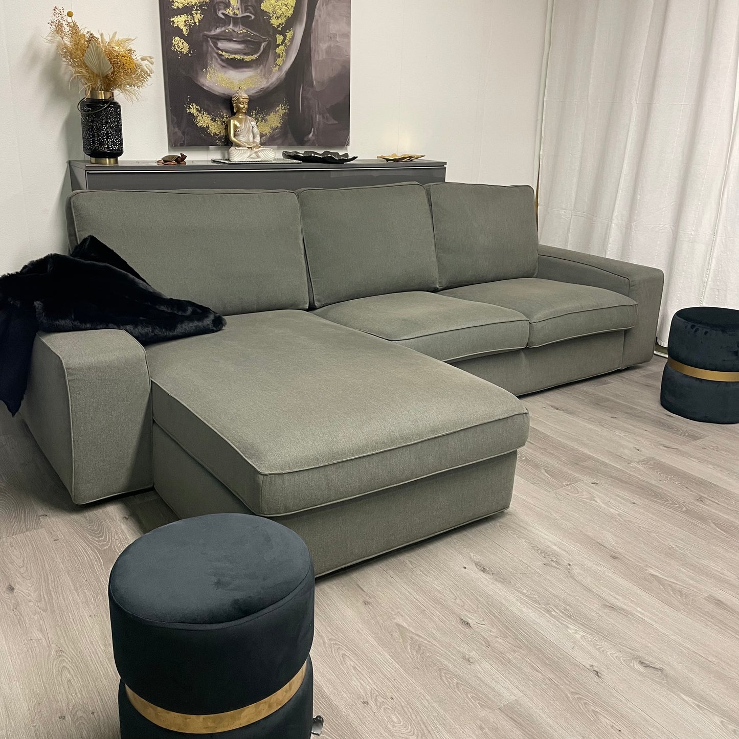 Canapé Sectionnel Gris