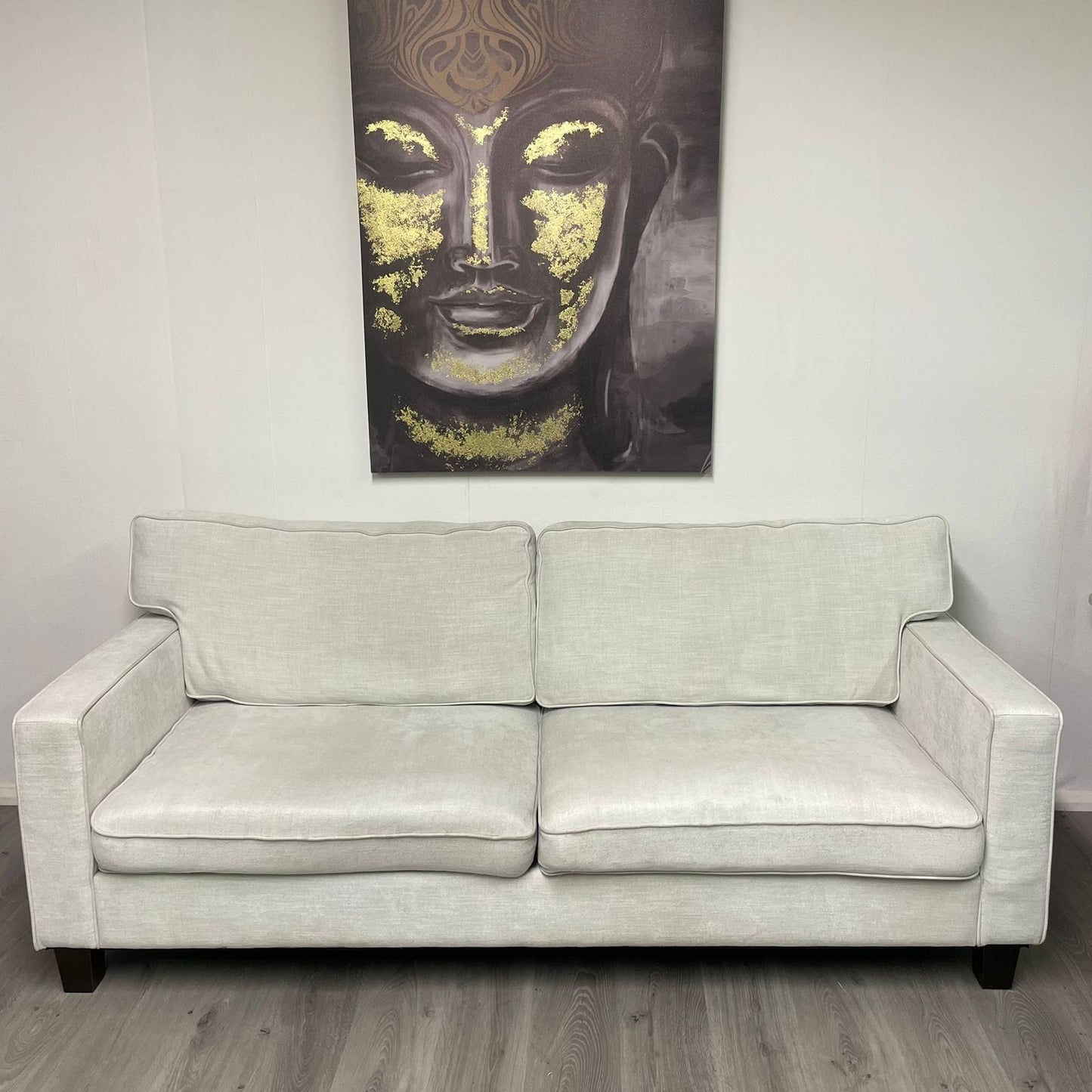 Elegant Structube 3-seater sofa in off-white