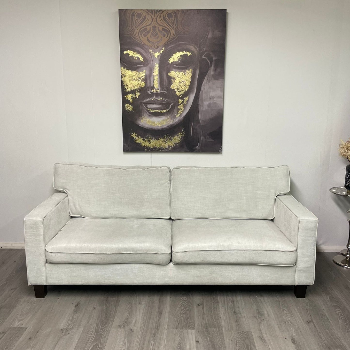 Elegant Structube 3-seater sofa in off-white