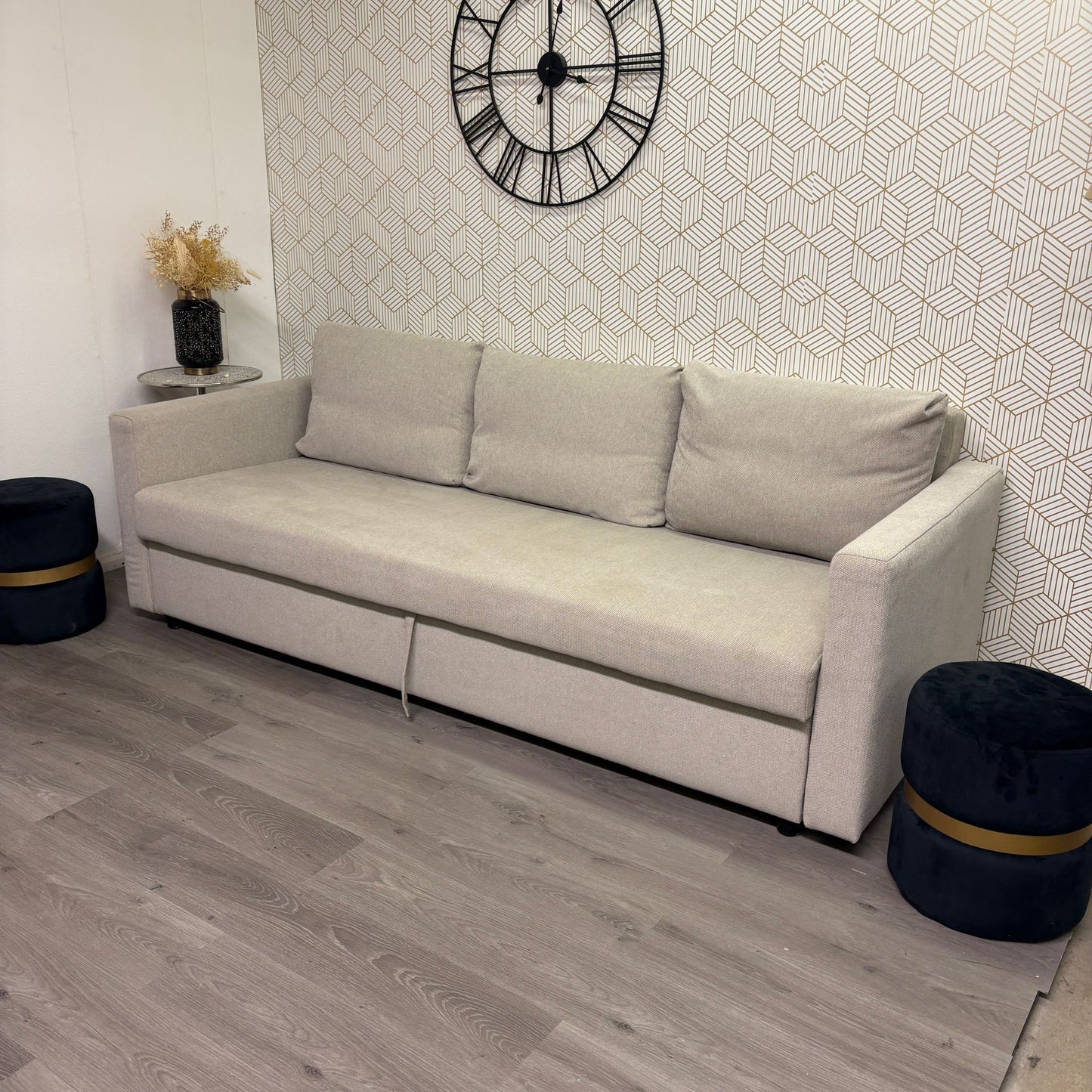 Canapé-lit IKEA Friheten 3 Places de Couleur Beige Clair