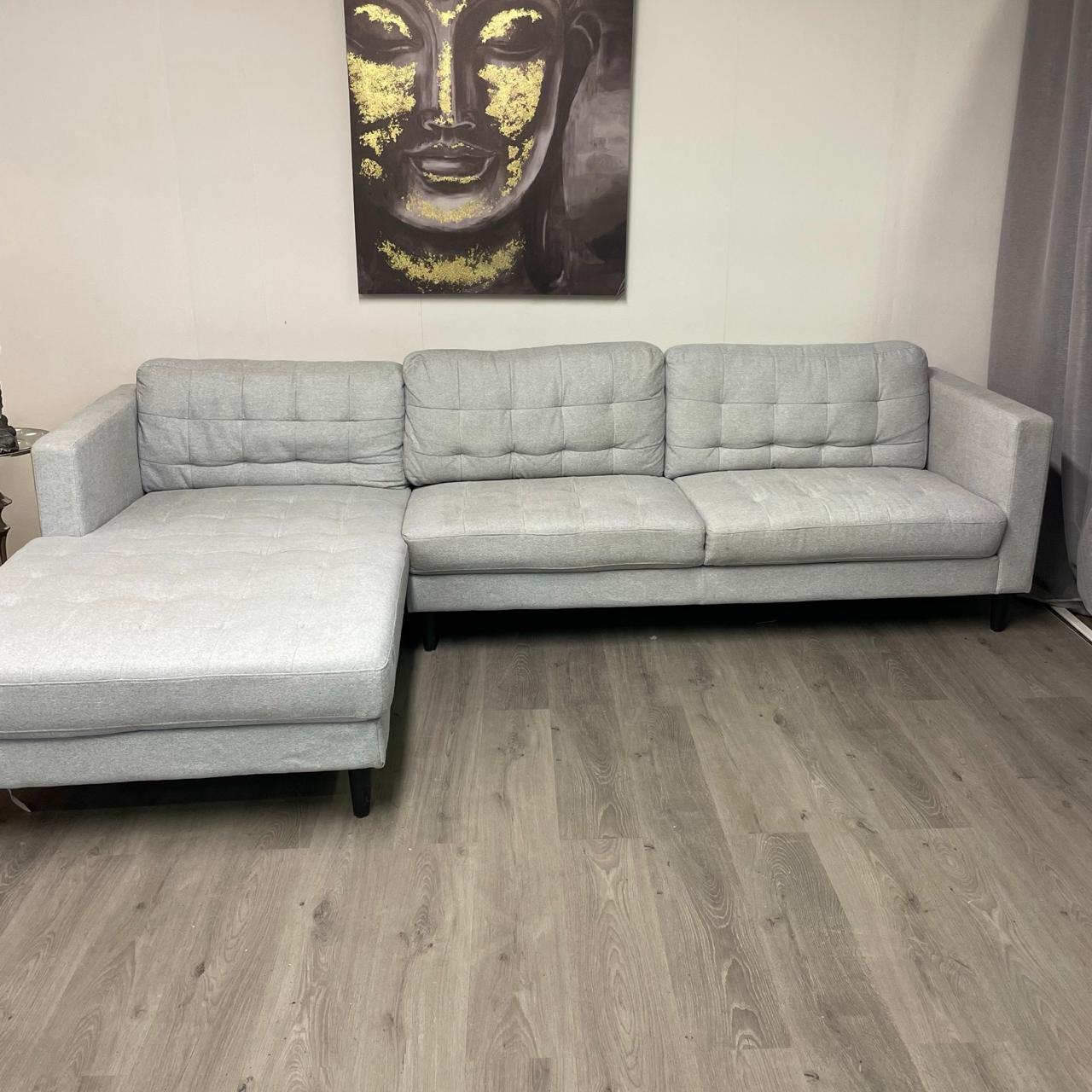 Canapé sectionnel gris clair