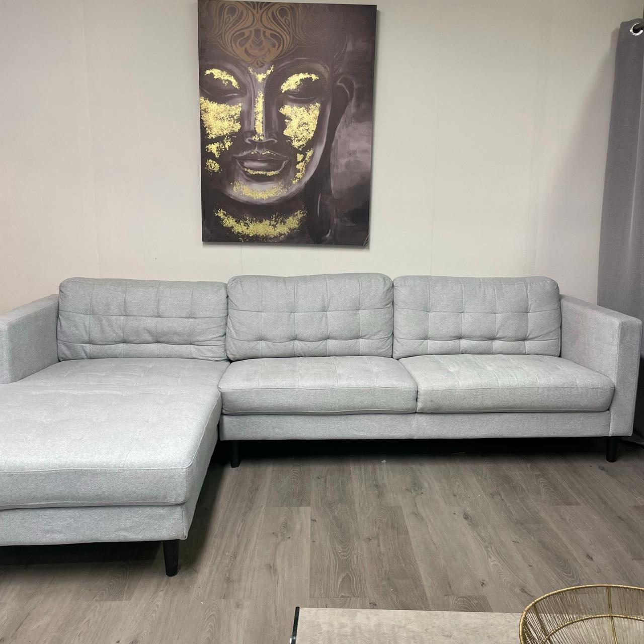 Canapé sectionnel gris clair