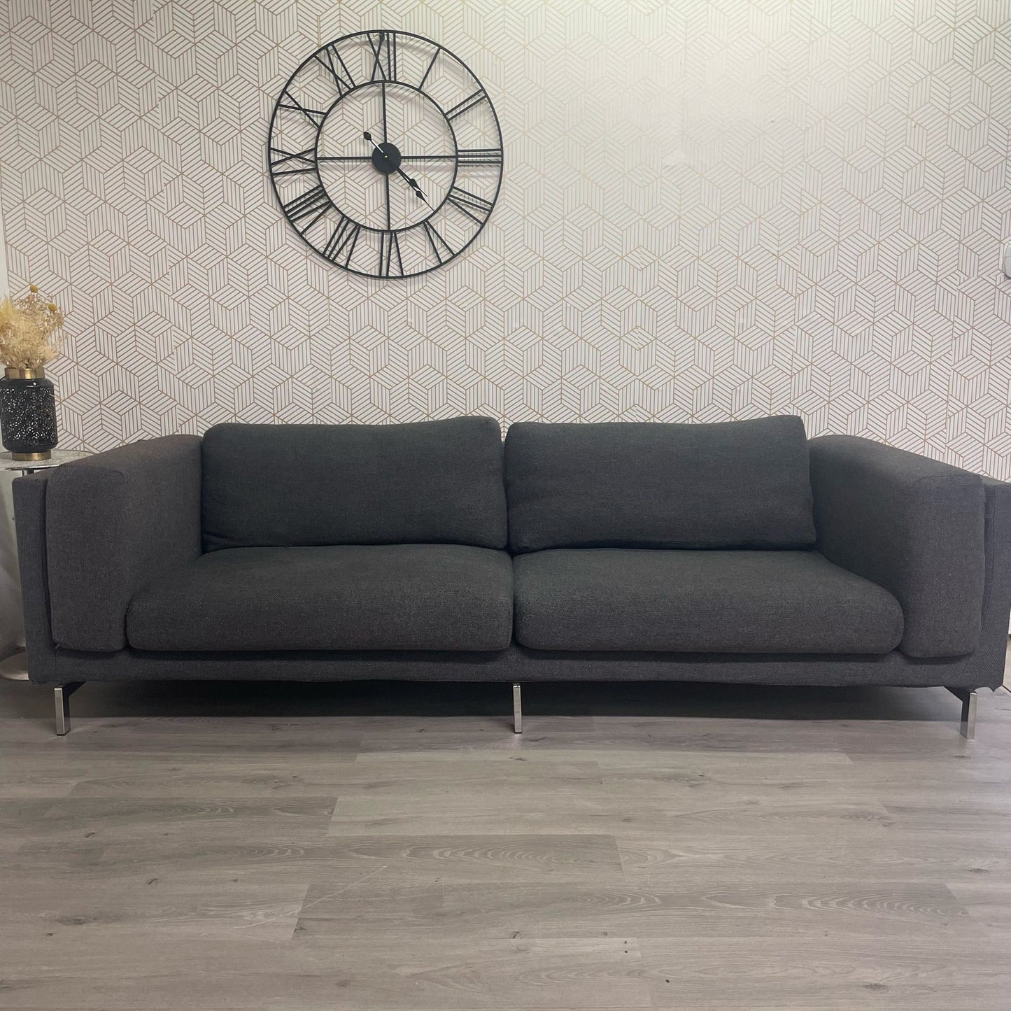 Canapé IKEA Nockeby 4 places – Gris foncé