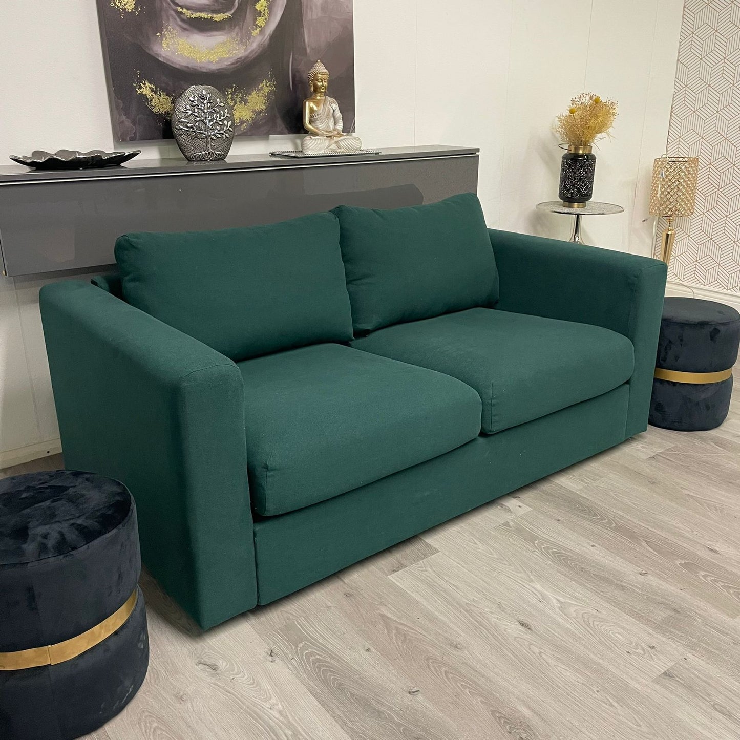 Canapé vert profond IKEA FINNALA