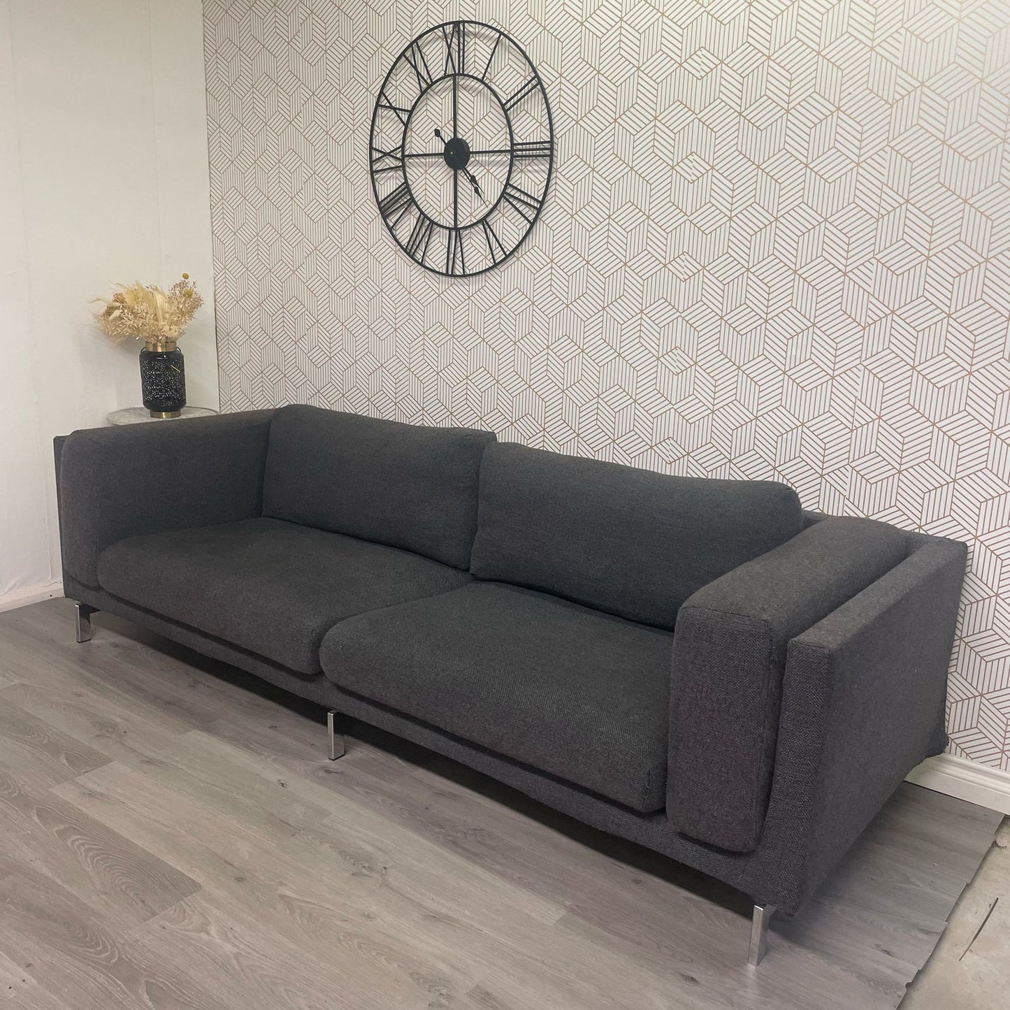 Canapé IKEA Nockeby 4 places – Gris foncé