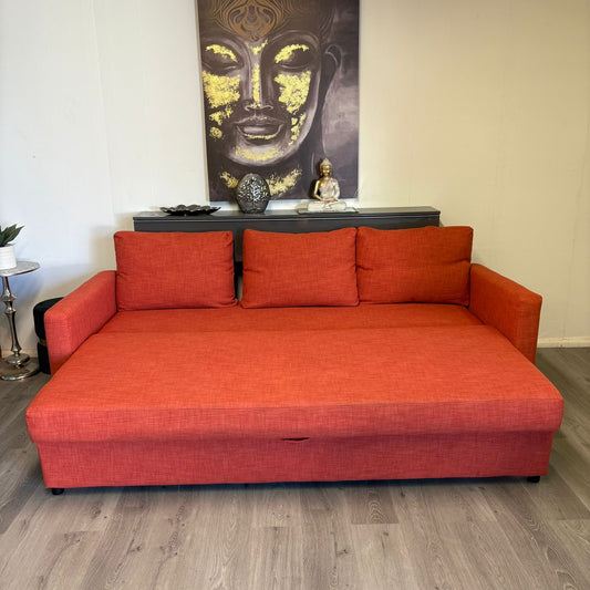 Canapé-lit IKEA Friheten 3 places de couleur orange