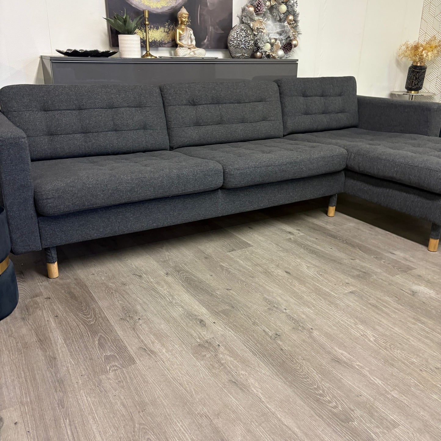 Canapé Sectionnel Morabo Réversible de Couleur Gris
