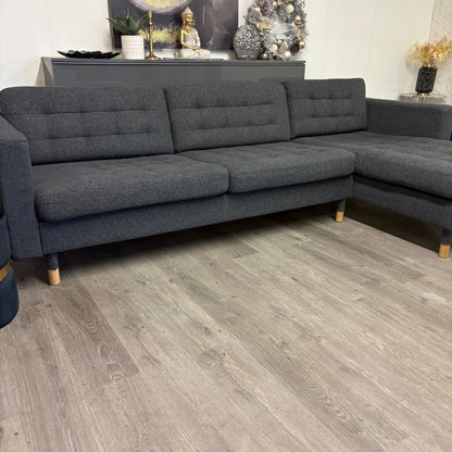 Canapé Sectionnel Morabo Réversible de Couleur Gris