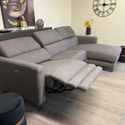 Canapé Sectionnel Gris Électrique