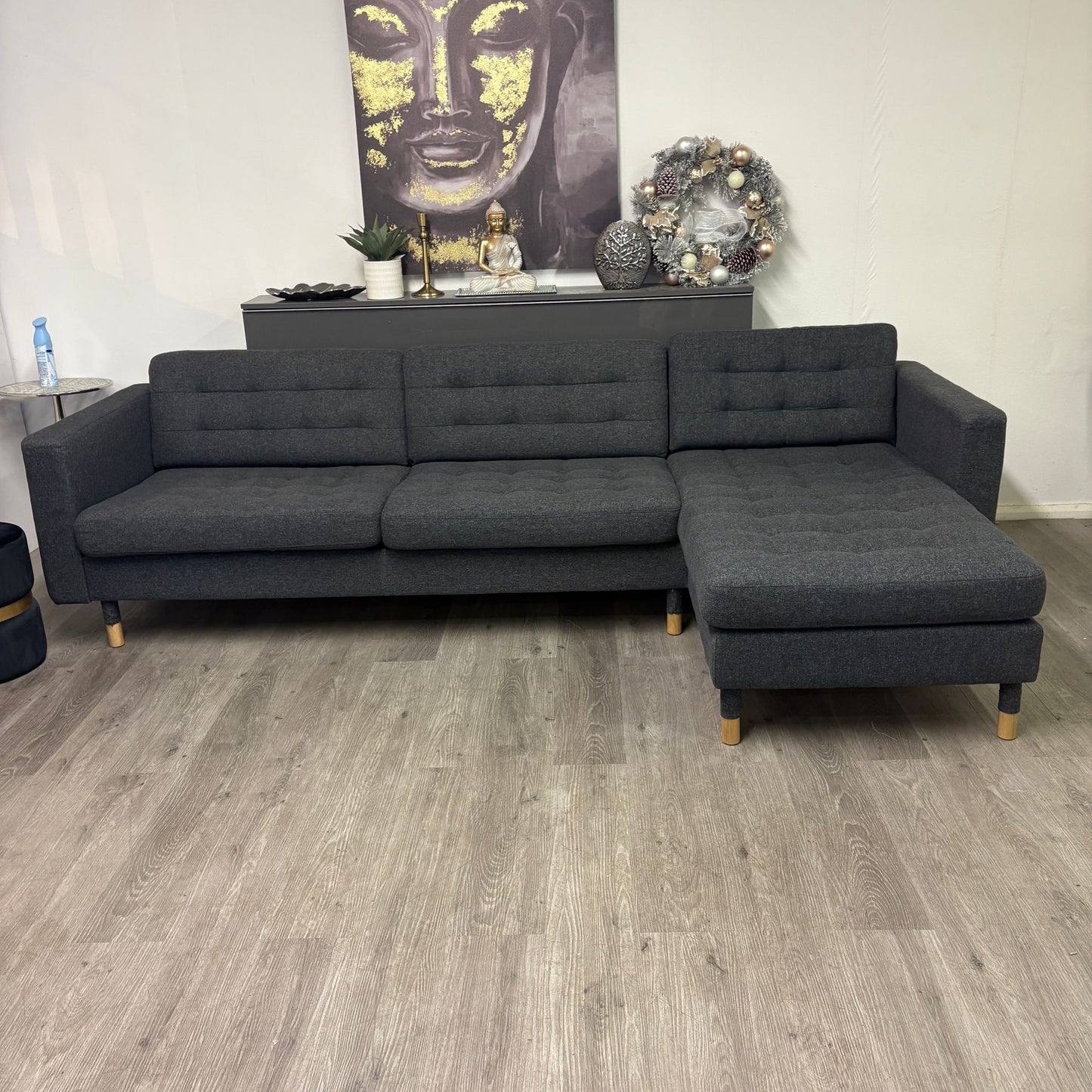 Canapé Sectionnel Morabo Réversible de Couleur Gris