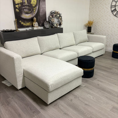 Canapé 4 places av méridienne IKEA FINNALA, Gunnared beige