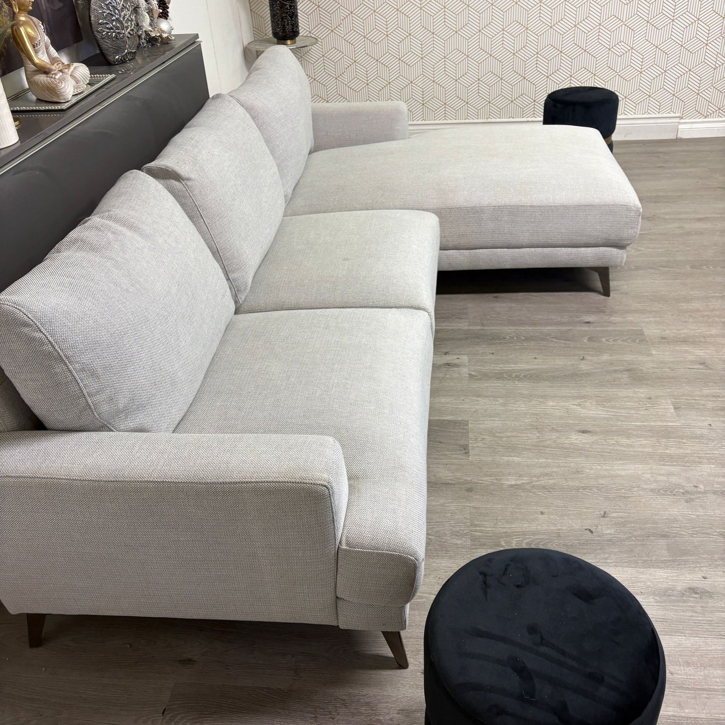 Canapé sectionnel Structube Gris Blanc