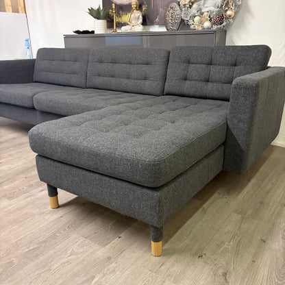 Canapé Sectionnel Morabo Réversible de Couleur Gris
