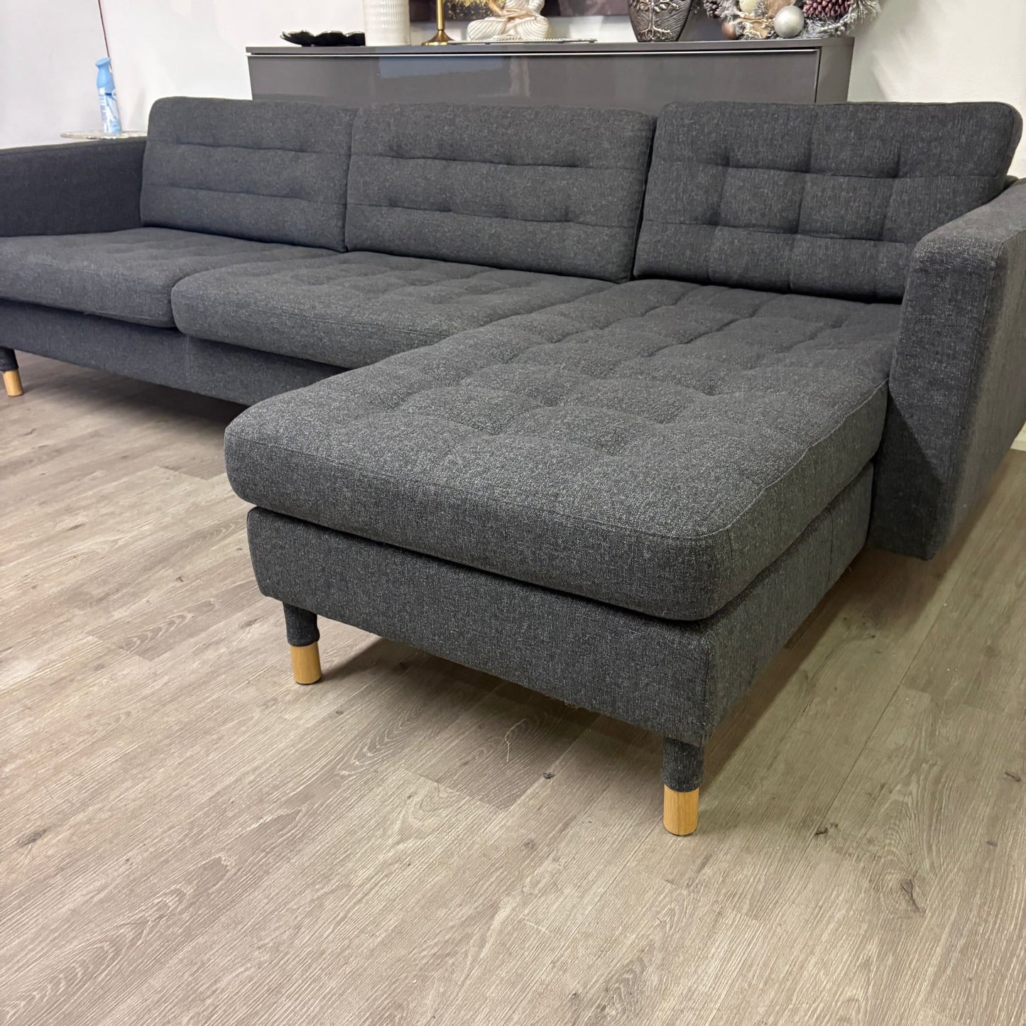 Canapé Sectionnel Morabo Réversible de Couleur Gris