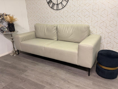 Canapé 3 places Beomon en cuir beige – Structube