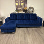 Canapé Sectionnel Bleu Royal avec Rangement