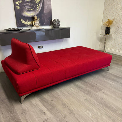 Ensemble de Canapés-lit Chameleon en tissu rouge vif