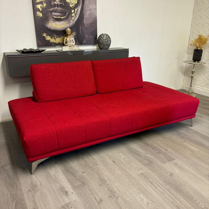 Ensemble de Canapés-lit Chameleon en tissu rouge vif