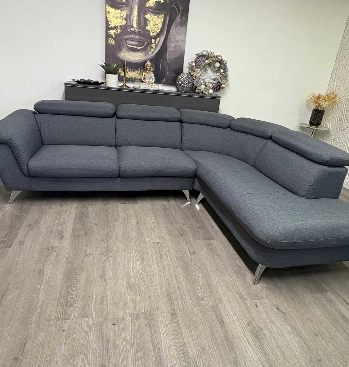 Structube Kenley – Sectionnel avec appuis-tête ajustables — Reconditionné | Yoof Meubles