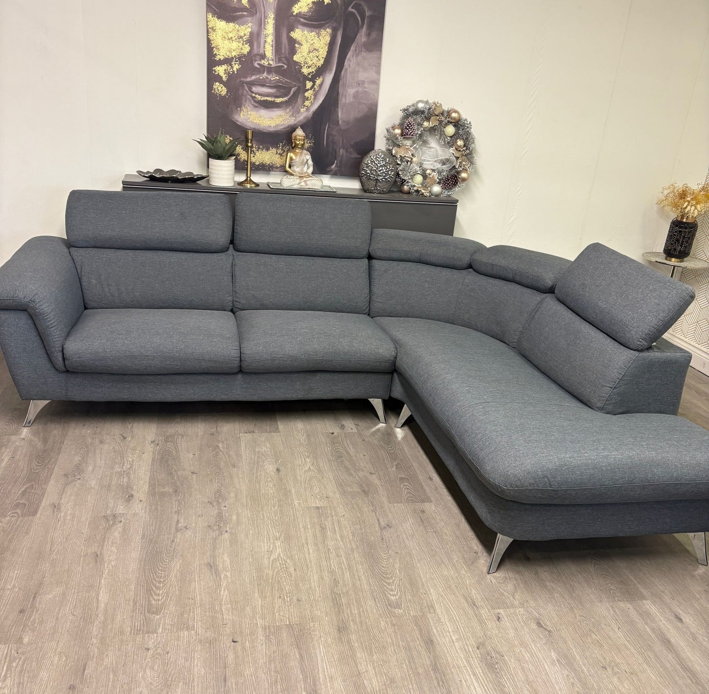 Structube Kenley – Sectionnel avec appuis-tête ajustables — Reconditionné | Yoof Meubles