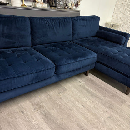 Canapé Sectionnel Bleu – Comme neuf