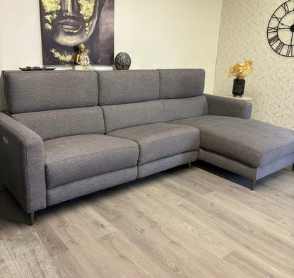 Canapé Sectionnel Gris Électrique
