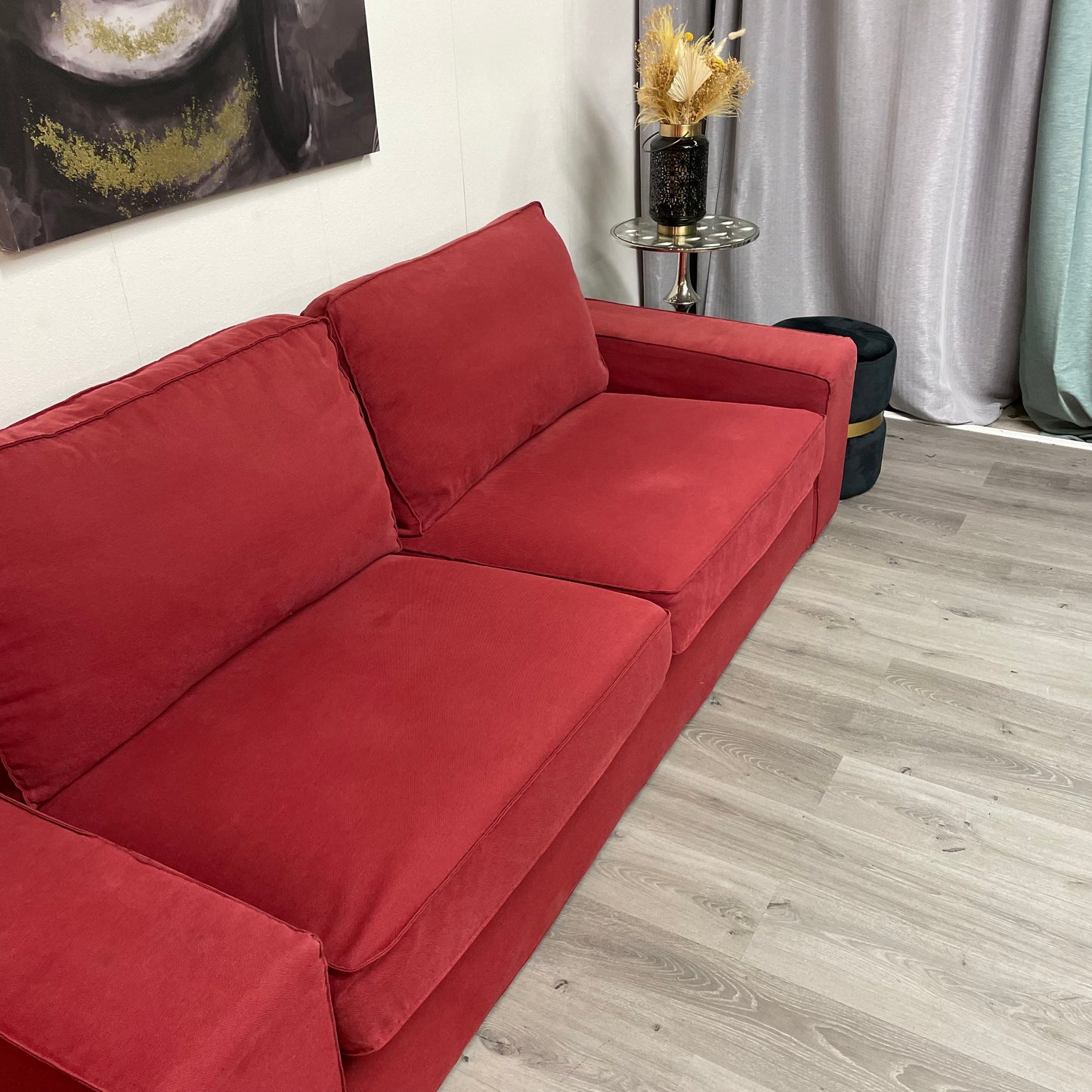 Canapé rouge vin - Élégance et confort- Ikea kivik