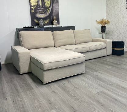 Canapé sectionnel Ikea Kivik beige