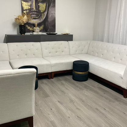 Ensemble de salon beige 8 places