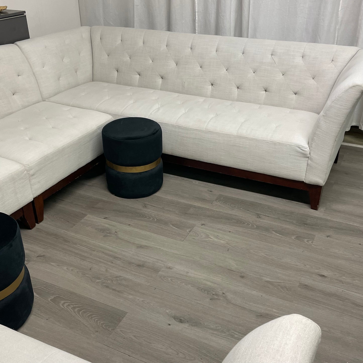 Ensemble de salon beige 8 places