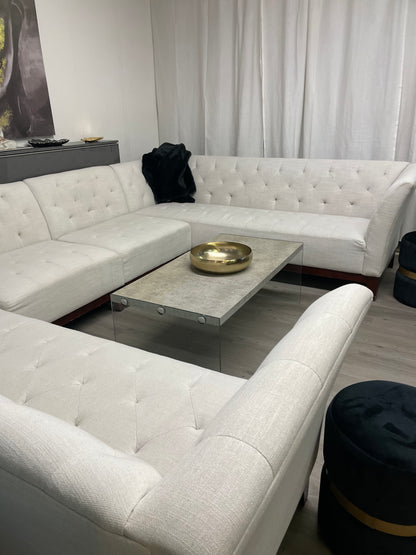 Ensemble de salon beige 8 places