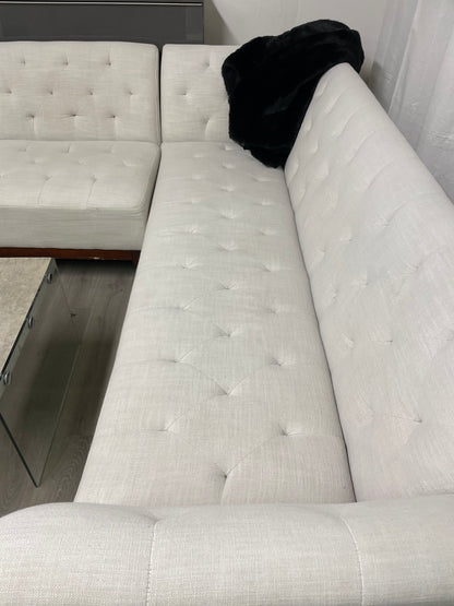 Ensemble de salon beige 8 places