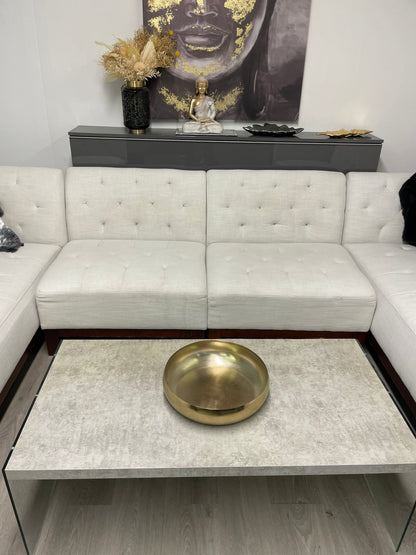 Ensemble de salon beige 8 places